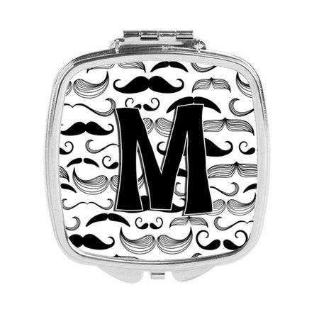 CAROLINES TREASURES Letter M Moustache Initial Compact Mirror CJ2009-MSCM